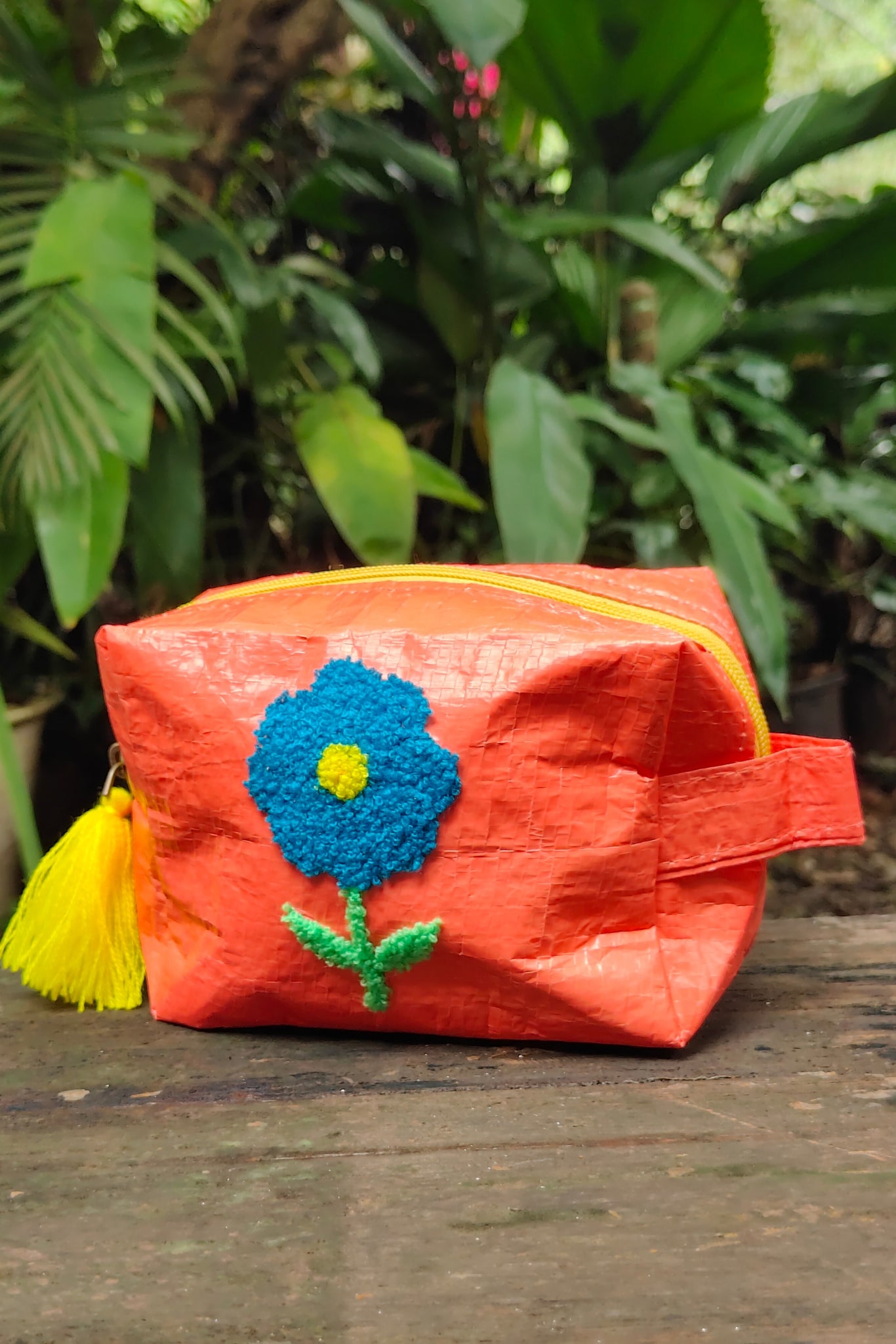 Flower Pop Pouch - Orange