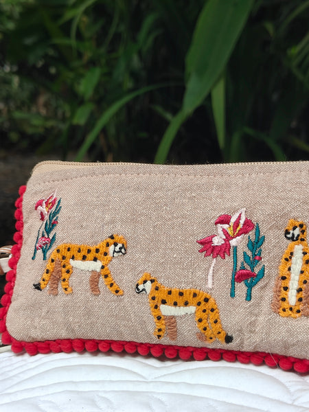 Burgandy Safari Pouch
