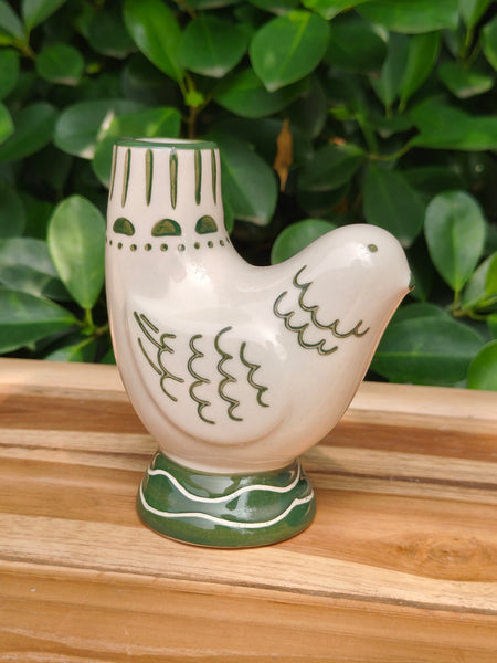 Dove Candle Holder - Green
