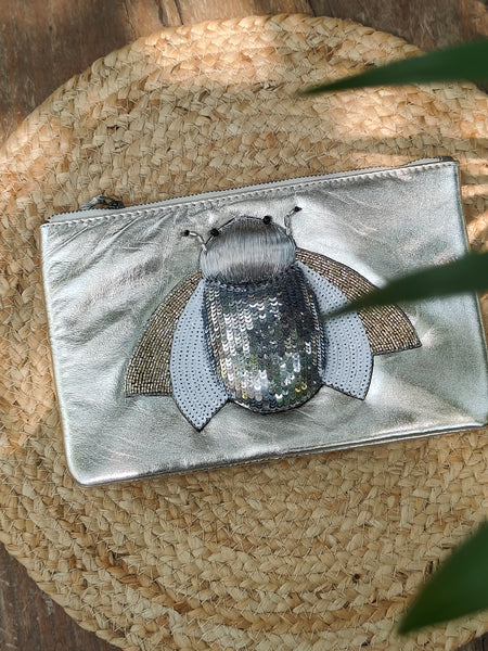 Silver Bug Pouch