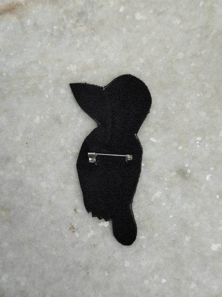 Hand Embroidered Kookabarra Brooch