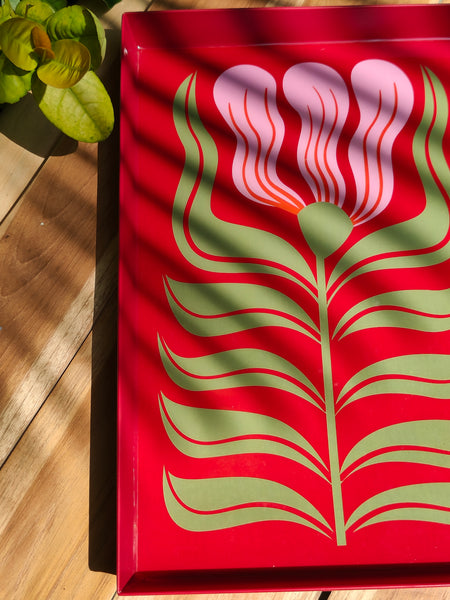 Wildflower Tray - Red