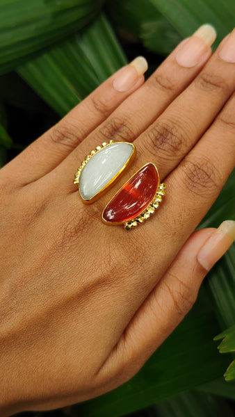 Twin Moon Ring