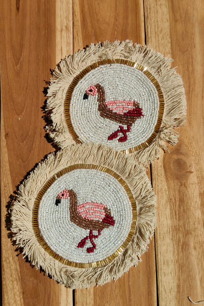 Tropical Bird Coaster - Flamingo