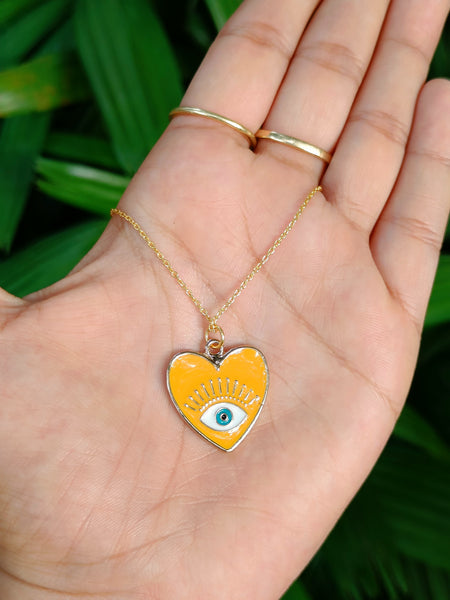 Yellow Heart Charm