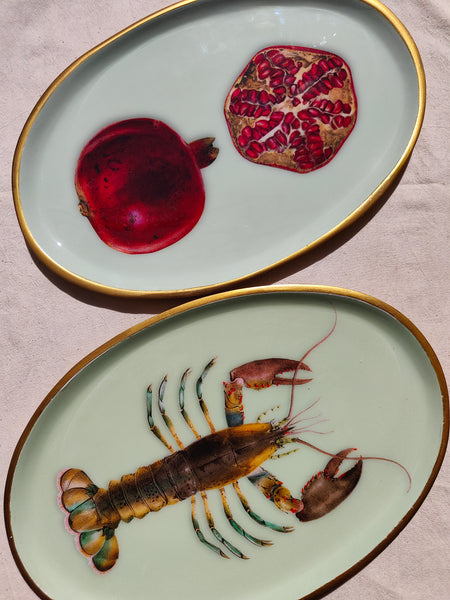 Enamel Tray - Pomegranate