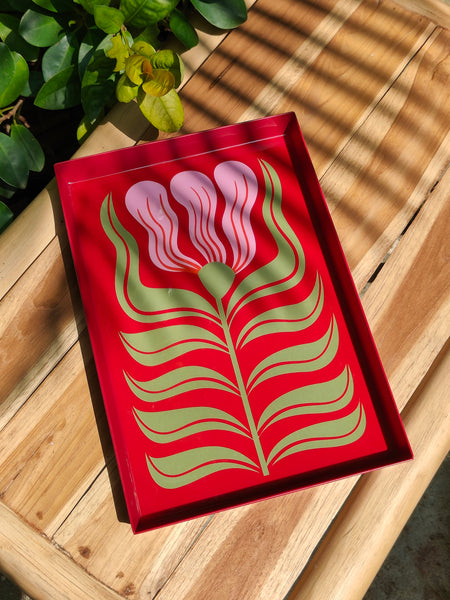 Wildflower Tray - Red