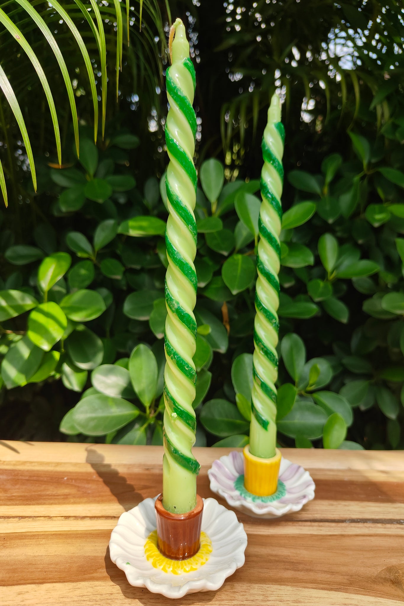 Spiral Candle - Green