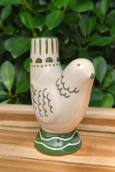 Dove Candle Holder - Green