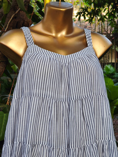 Thin Stripe Sol Dress - Short