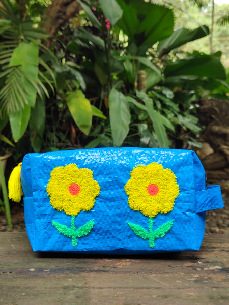 Flower Pop Pouch - Blue