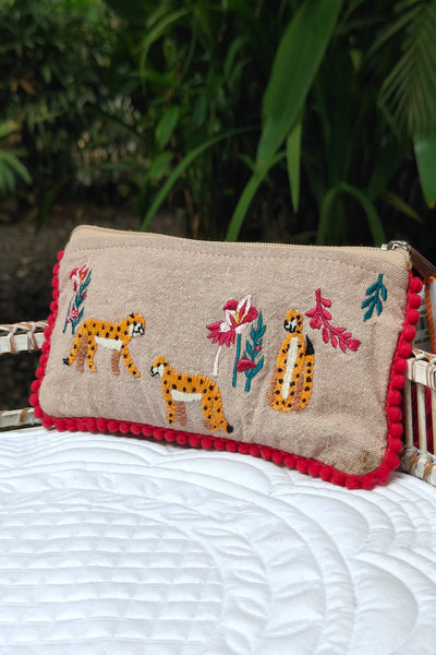Burgandy Safari Pouch