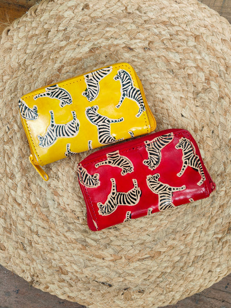 Zebra Card Wallet - Red