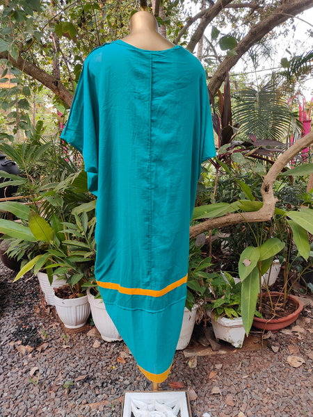 Peacock/Mango Kyoto Kaftan