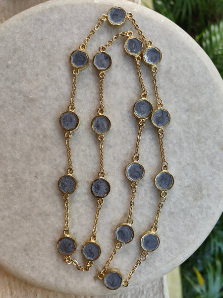 Classic Grey Hexa Necklace