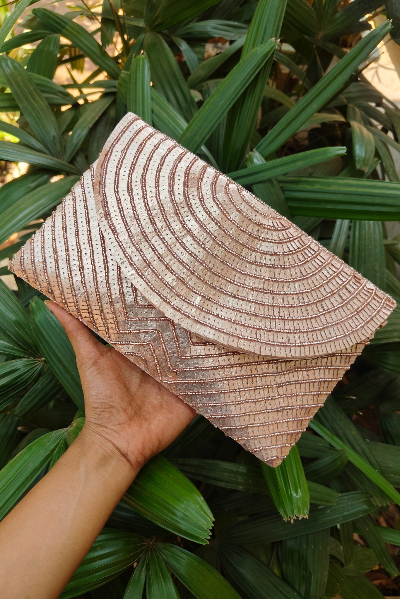 Sakura Clutch - Rose Gold