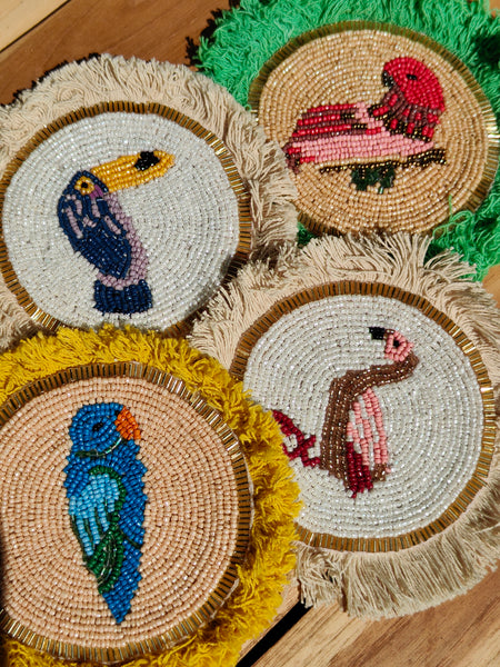 Tropical Bird Coaster - Parrot