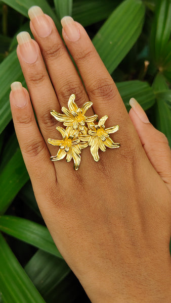 Three Flower Ring