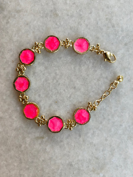 Classic Pink Hexa Bracelet