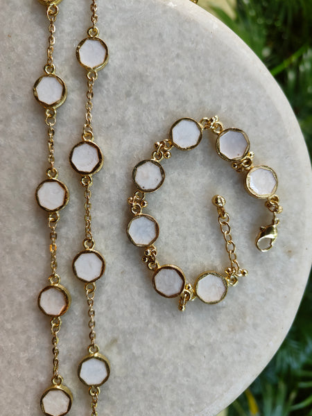 Classic White Hexa Bracelet