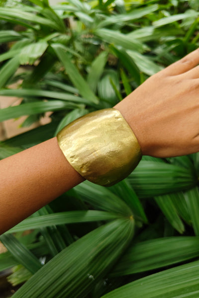 Gold Abstract Cuff