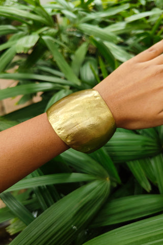 Gold Abstract Cuff