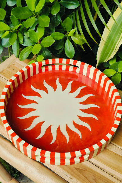 Red Sun Tray