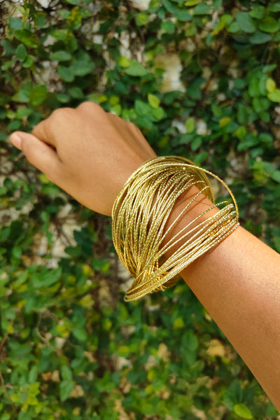 Golden Multistring Bangle