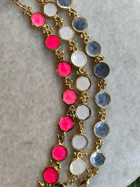 Classic Pink Hexa Bracelet