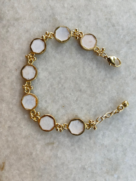 Classic White Hexa Bracelet