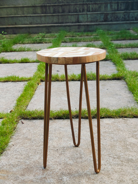 Indy Peg Table - White Geo