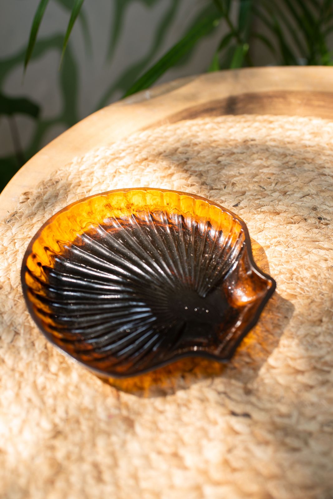 Shell Dish - Amber – Rangeela Goa
