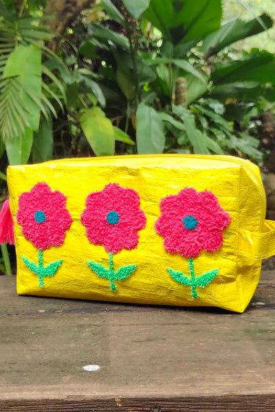 Flower Pop Pouch - Yellow