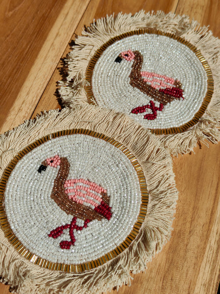 Tropical Bird Coaster - Flamingo