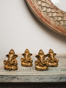 Miniature Ganesh Statue - Set of 4