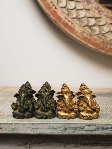Miniature Ganesh Statue - Set of 4