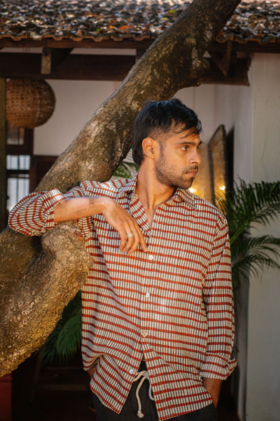 Crimson Line  - Long Sleeve Shirt
