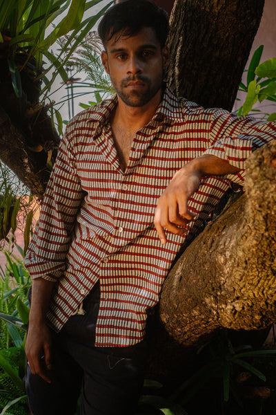Crimson Line  - Long Sleeve Shirt