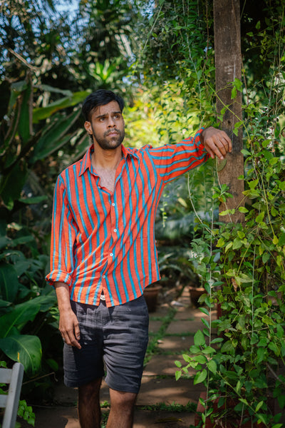 Red Striped Shirt - Long Sleeve