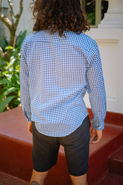 Blue Check Shirt - Long Sleeve