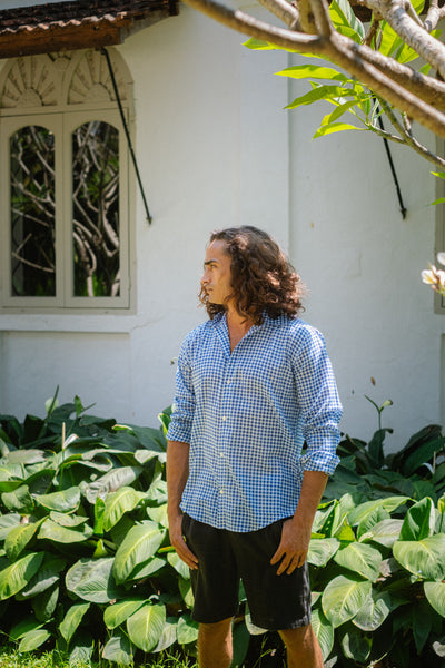 Blue Check Shirt - Long Sleeve