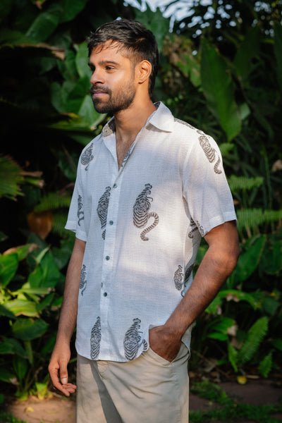 Grey Tiger Shirt - Short Sleeve