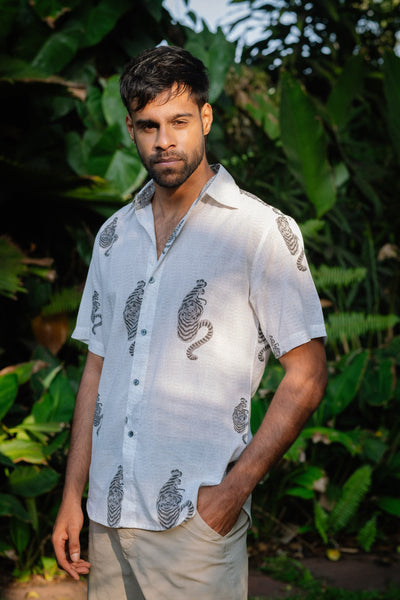 Grey Tiger Shirt - Short Sleeve