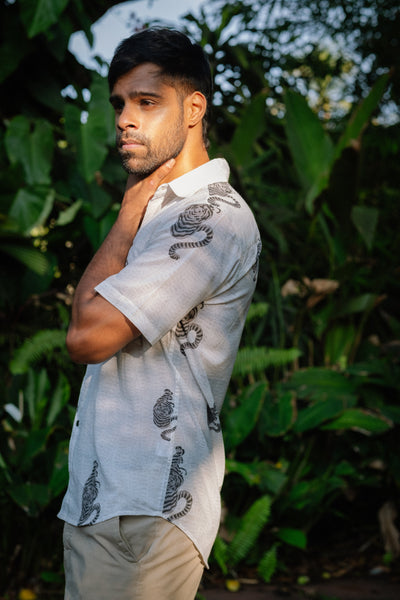 Grey Tiger Shirt - Short Sleeve