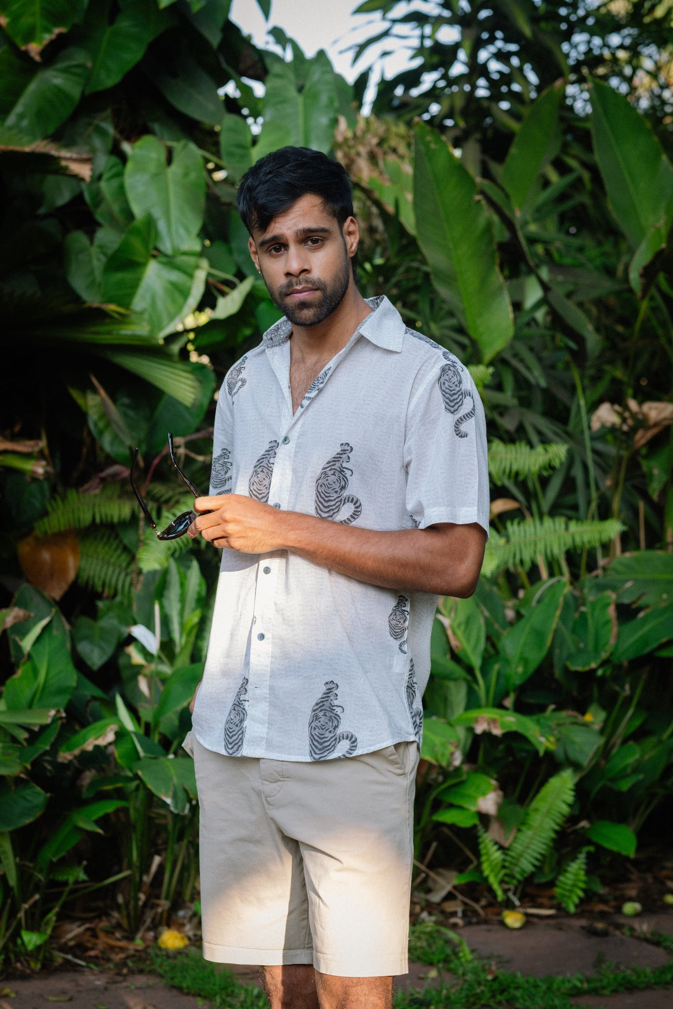 Grey Tiger Shirt - Short Sleeve