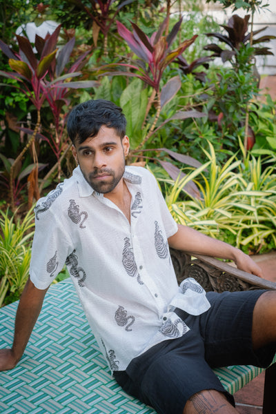 Grey Tiger Shirt - Short Sleeve