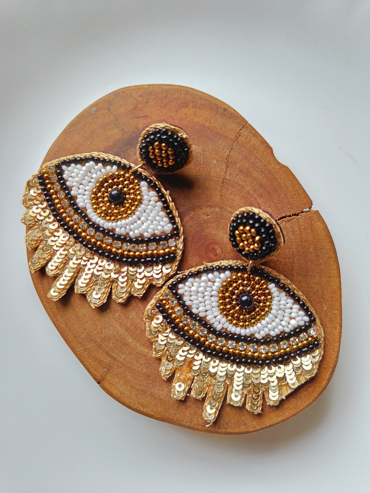 Evil Eye Bronze Earrings