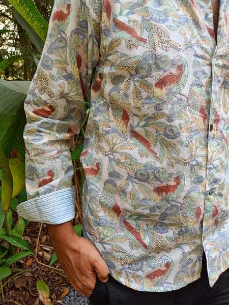 Tropical Birds Shirt - Long Sleeve