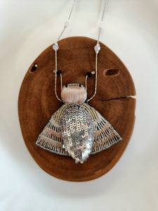 Handmade Papillon Sequin Necklace