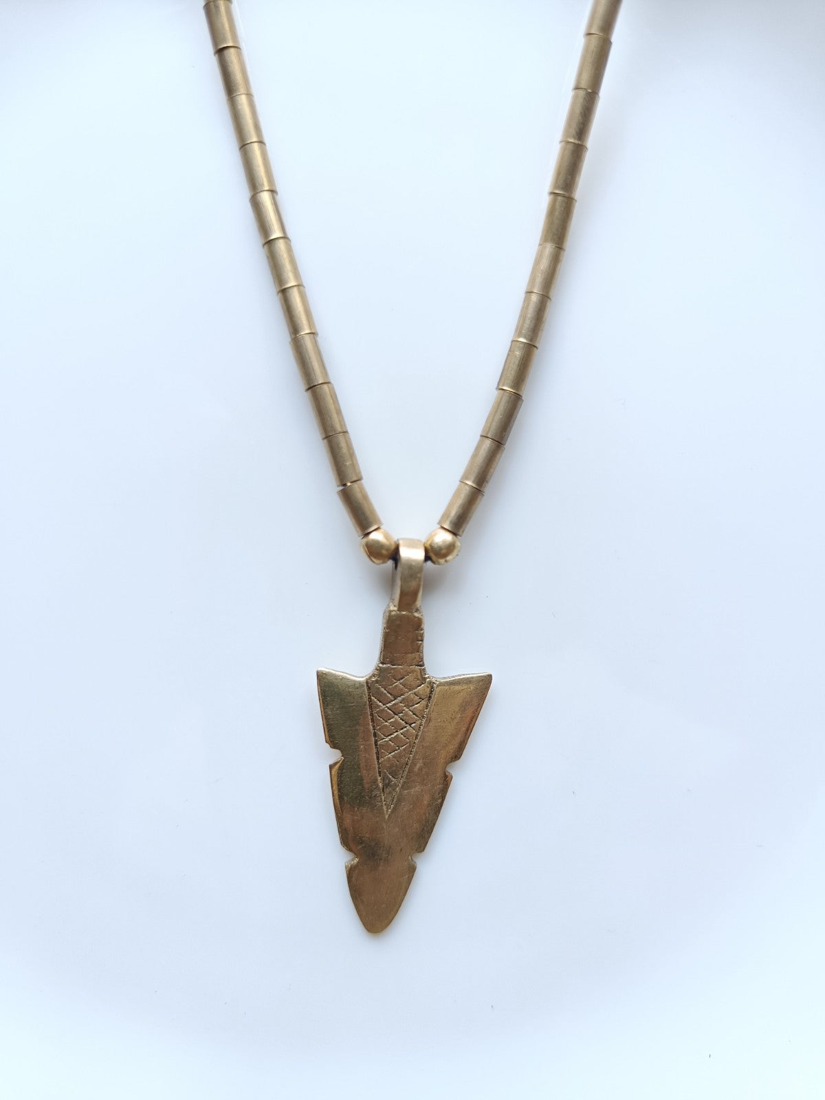 Brass Arrow Necklace